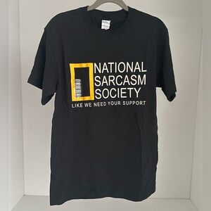 Port and Company Black Tee - National Sarcasm Society